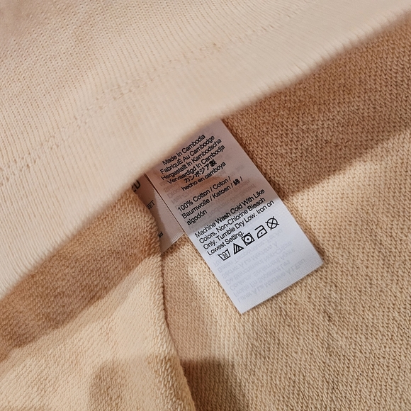 J. Crew University Terry Cropped Crewneck Bonfire Sweatshirt - Picture 4 of 4